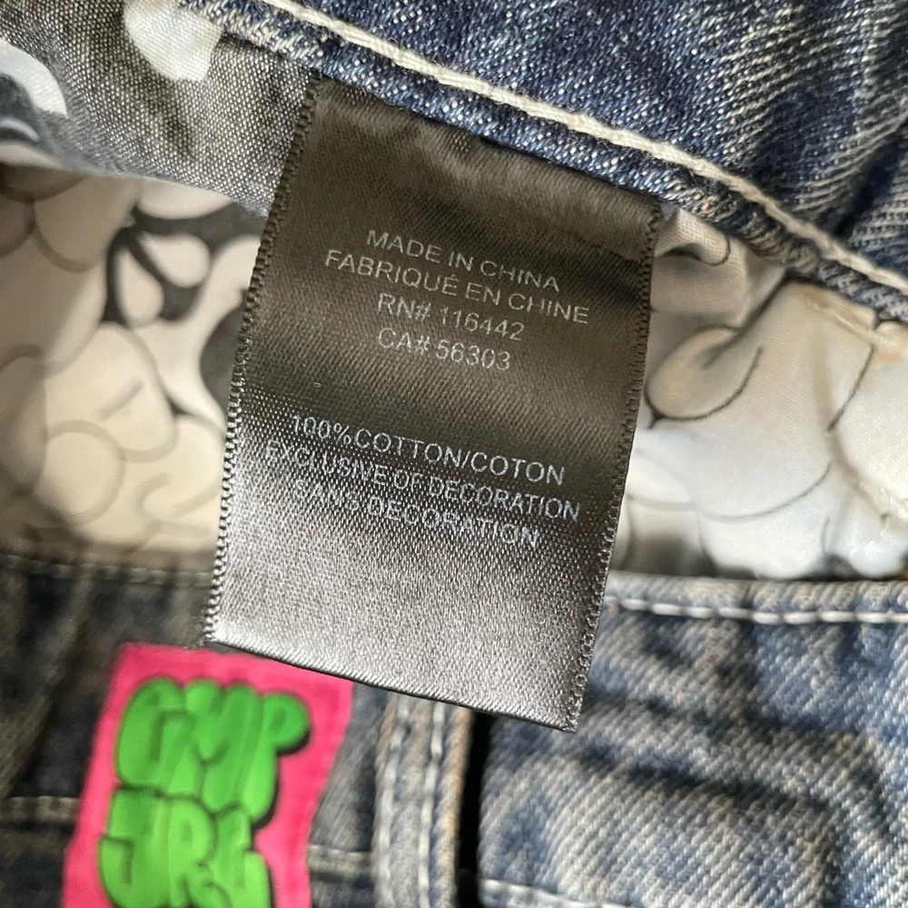 Empyre Loiter Blue Straight Leg Jeans High Waisted Denim Dark Wash 2 Zumiez - Picture 9 of 13